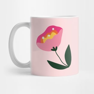 pink flower Mug